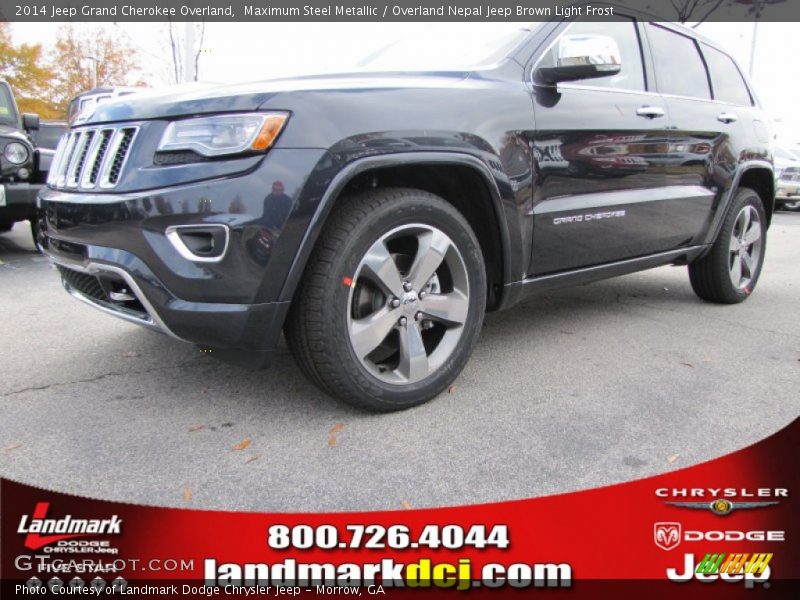Maximum Steel Metallic / Overland Nepal Jeep Brown Light Frost 2014 Jeep Grand Cherokee Overland