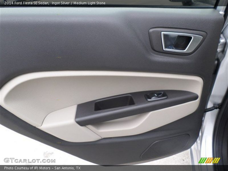 Ingot Silver / Medium Light Stone 2014 Ford Fiesta SE Sedan
