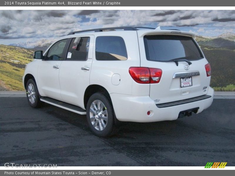 Blizzard Pearl White / Graphite 2014 Toyota Sequoia Platinum 4x4