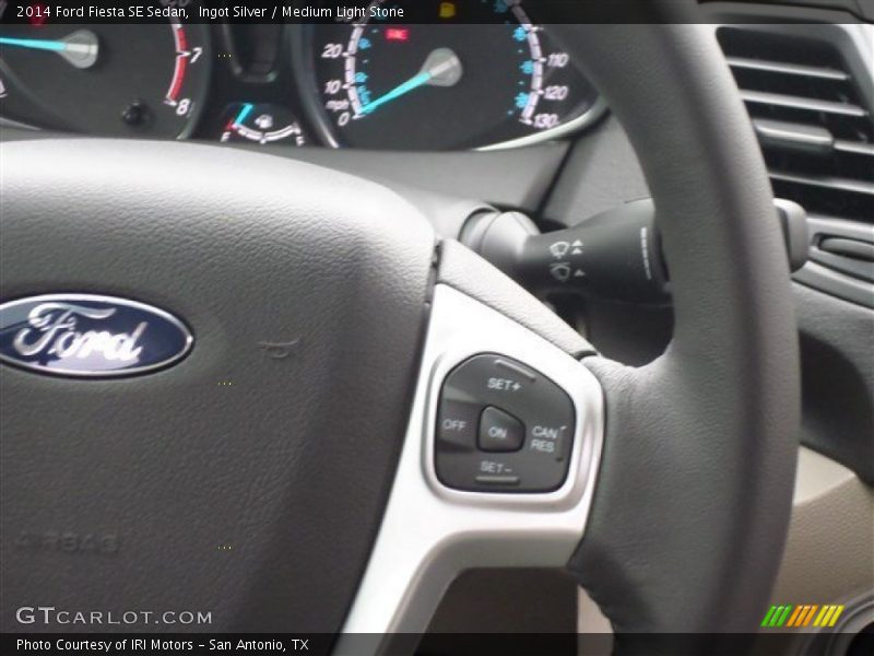 Ingot Silver / Medium Light Stone 2014 Ford Fiesta SE Sedan