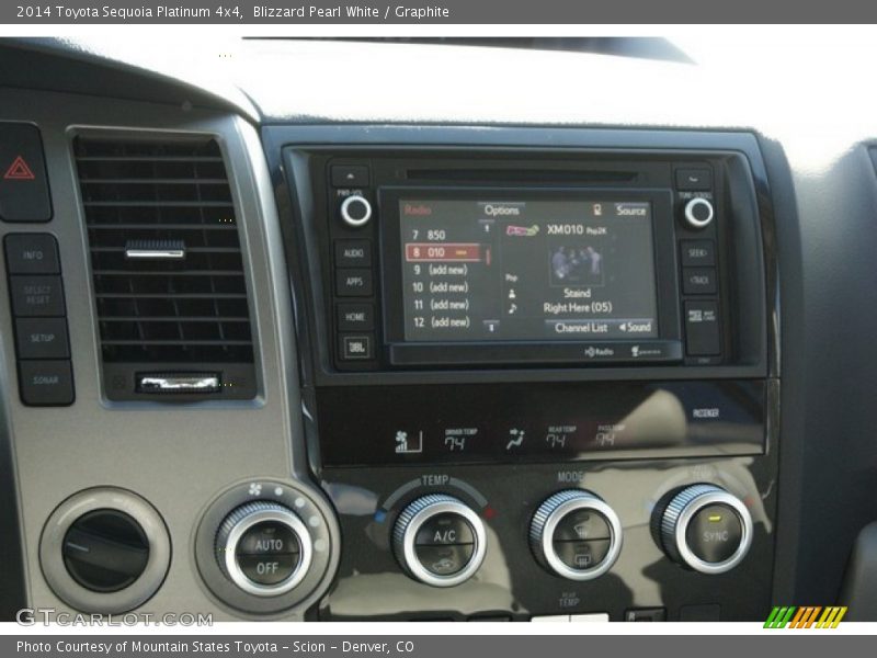 Blizzard Pearl White / Graphite 2014 Toyota Sequoia Platinum 4x4