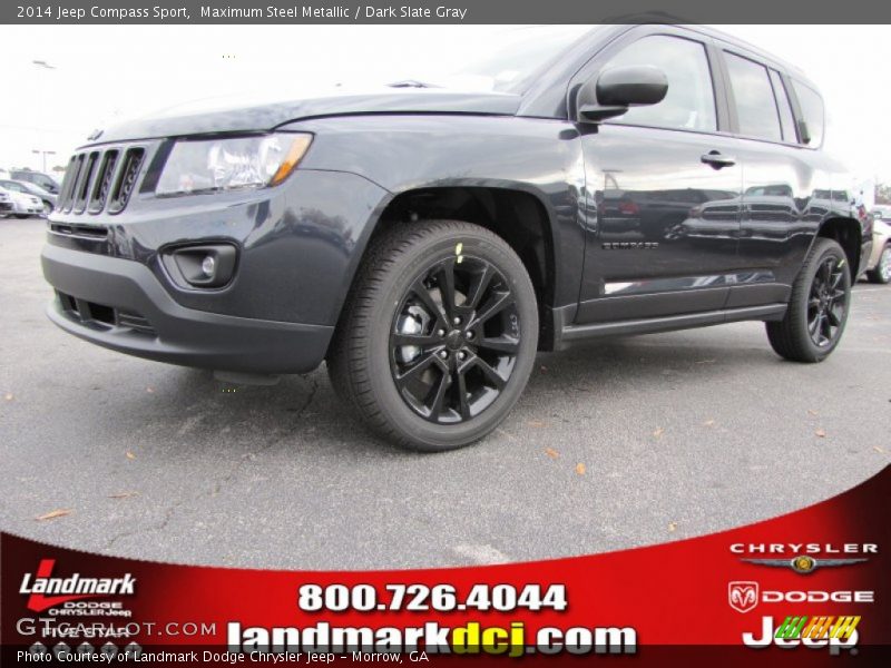 Maximum Steel Metallic / Dark Slate Gray 2014 Jeep Compass Sport