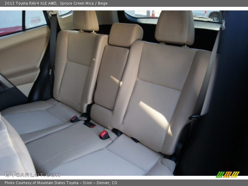 Spruce Green Mica / Beige 2013 Toyota RAV4 XLE AWD