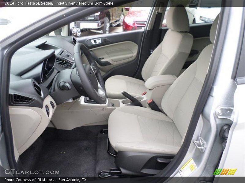 Ingot Silver / Medium Light Stone 2014 Ford Fiesta SE Sedan