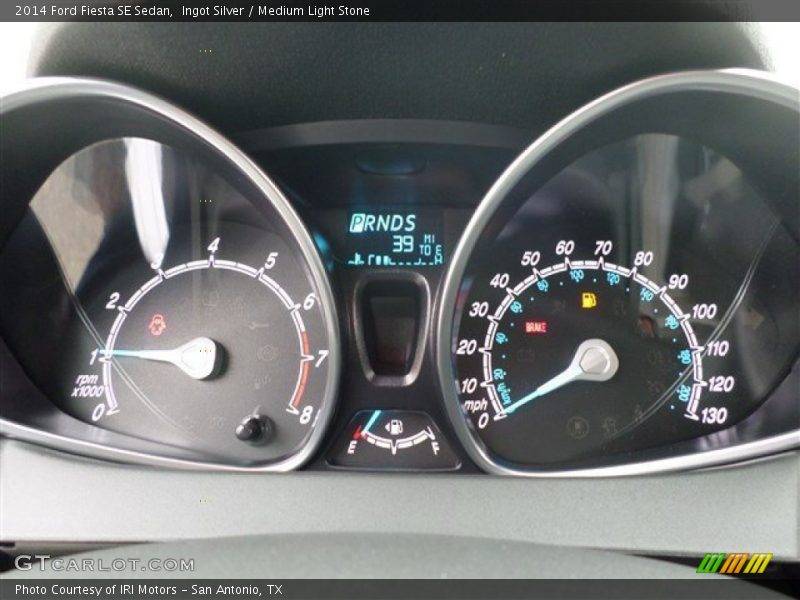 Ingot Silver / Medium Light Stone 2014 Ford Fiesta SE Sedan