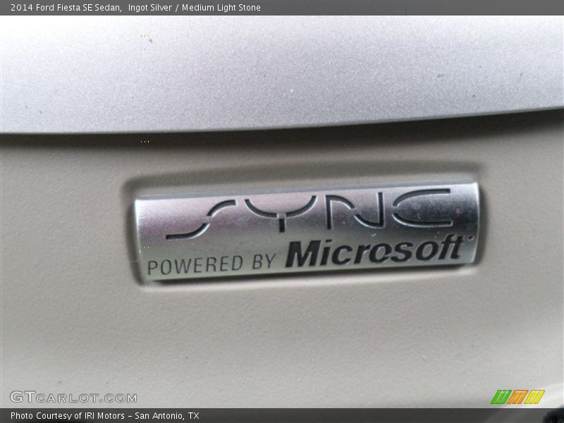 Ingot Silver / Medium Light Stone 2014 Ford Fiesta SE Sedan