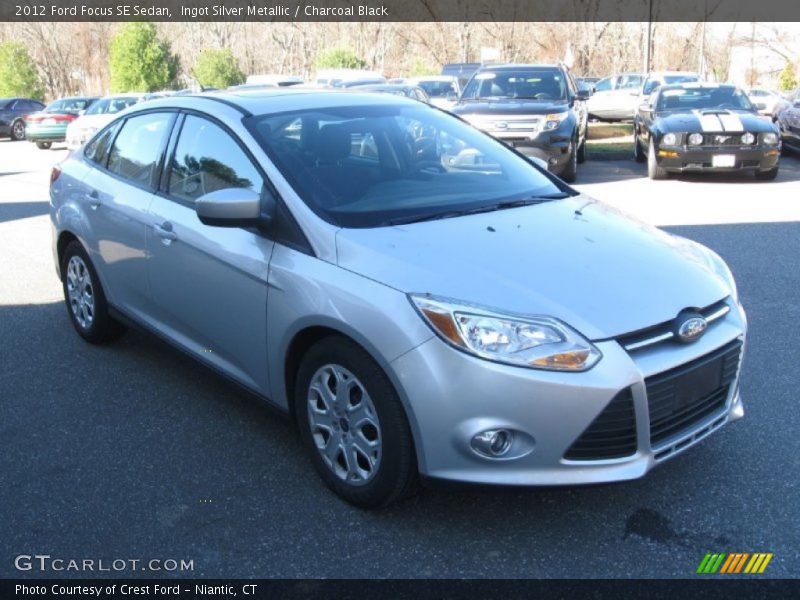 Ingot Silver Metallic / Charcoal Black 2012 Ford Focus SE Sedan