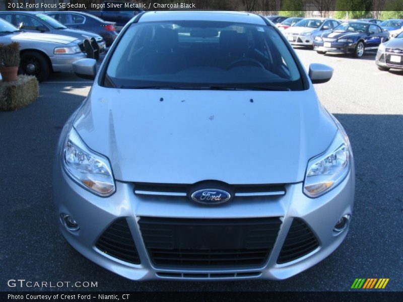 Ingot Silver Metallic / Charcoal Black 2012 Ford Focus SE Sedan