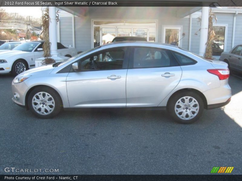 Ingot Silver Metallic / Charcoal Black 2012 Ford Focus SE Sedan