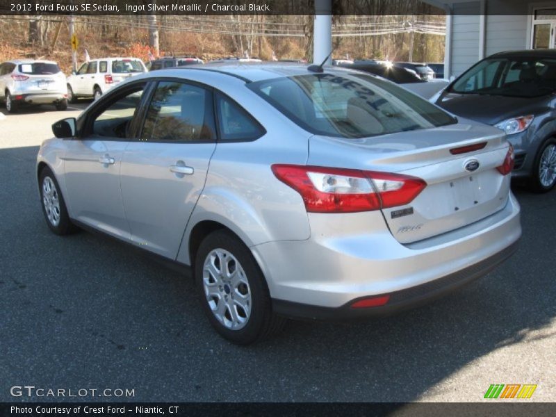 Ingot Silver Metallic / Charcoal Black 2012 Ford Focus SE Sedan