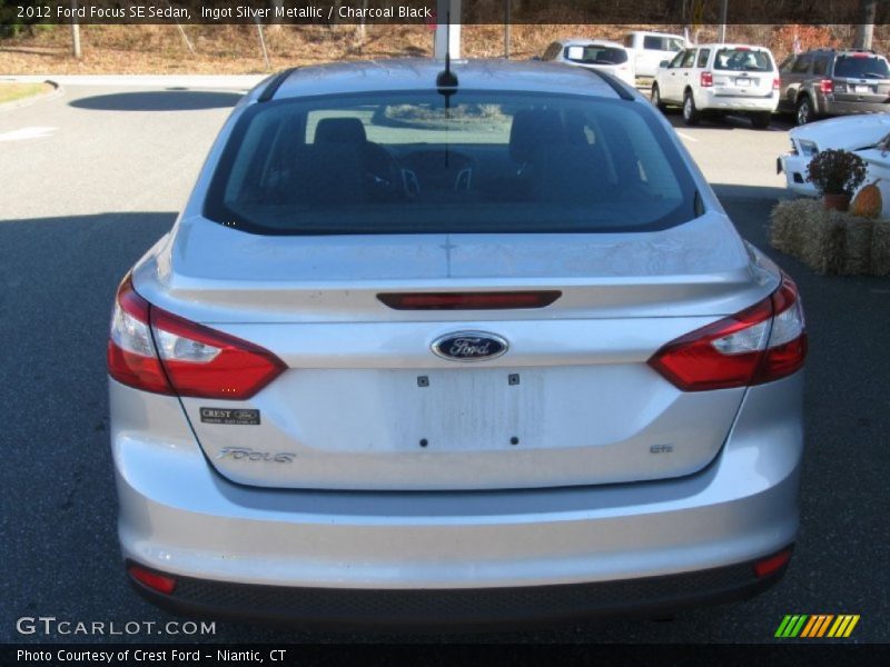 Ingot Silver Metallic / Charcoal Black 2012 Ford Focus SE Sedan