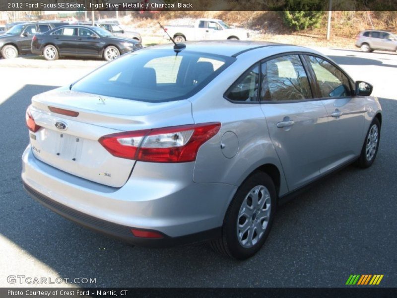 Ingot Silver Metallic / Charcoal Black 2012 Ford Focus SE Sedan