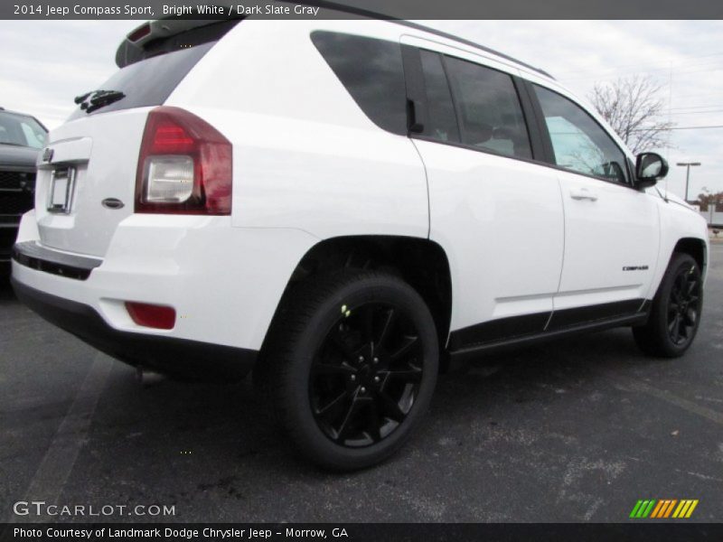 Bright White / Dark Slate Gray 2014 Jeep Compass Sport