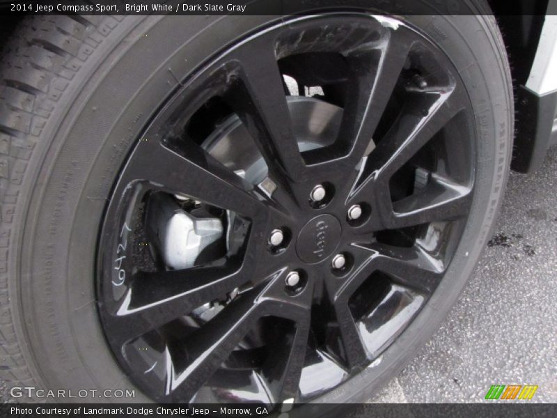 Bright White / Dark Slate Gray 2014 Jeep Compass Sport