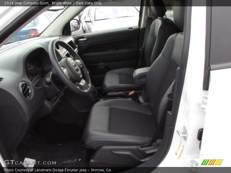Bright White / Dark Slate Gray 2014 Jeep Compass Sport