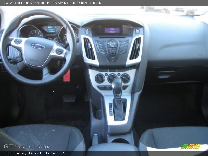Ingot Silver Metallic / Charcoal Black 2012 Ford Focus SE Sedan