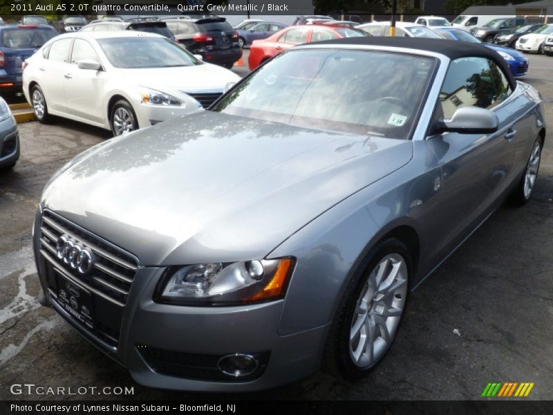 Quartz Grey Metallic / Black 2011 Audi A5 2.0T quattro Convertible
