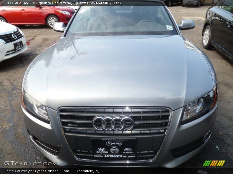 Quartz Grey Metallic / Black 2011 Audi A5 2.0T quattro Convertible