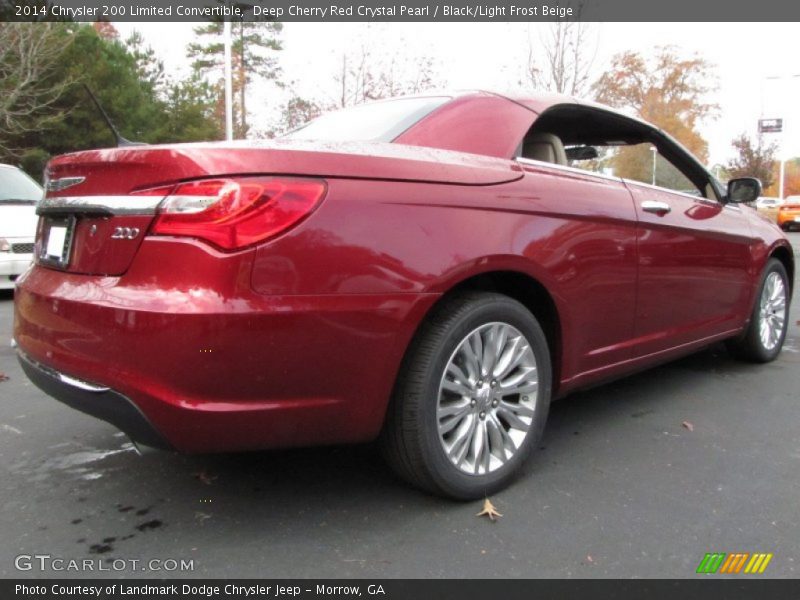 Deep Cherry Red Crystal Pearl / Black/Light Frost Beige 2014 Chrysler 200 Limited Convertible