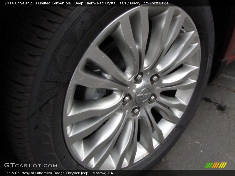 Deep Cherry Red Crystal Pearl / Black/Light Frost Beige 2014 Chrysler 200 Limited Convertible