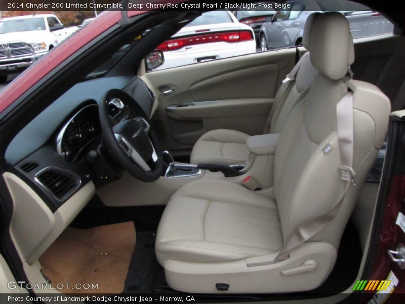 Deep Cherry Red Crystal Pearl / Black/Light Frost Beige 2014 Chrysler 200 Limited Convertible