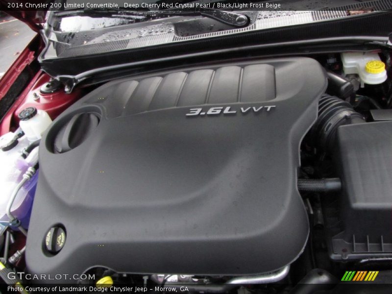 Deep Cherry Red Crystal Pearl / Black/Light Frost Beige 2014 Chrysler 200 Limited Convertible