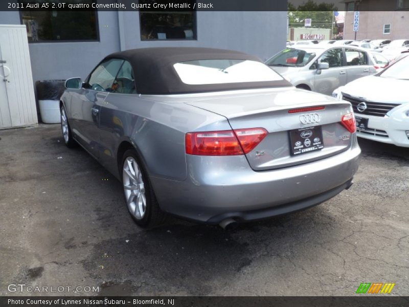 Quartz Grey Metallic / Black 2011 Audi A5 2.0T quattro Convertible