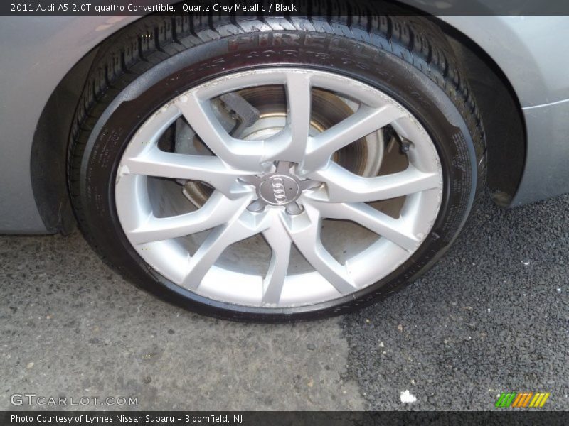 Quartz Grey Metallic / Black 2011 Audi A5 2.0T quattro Convertible