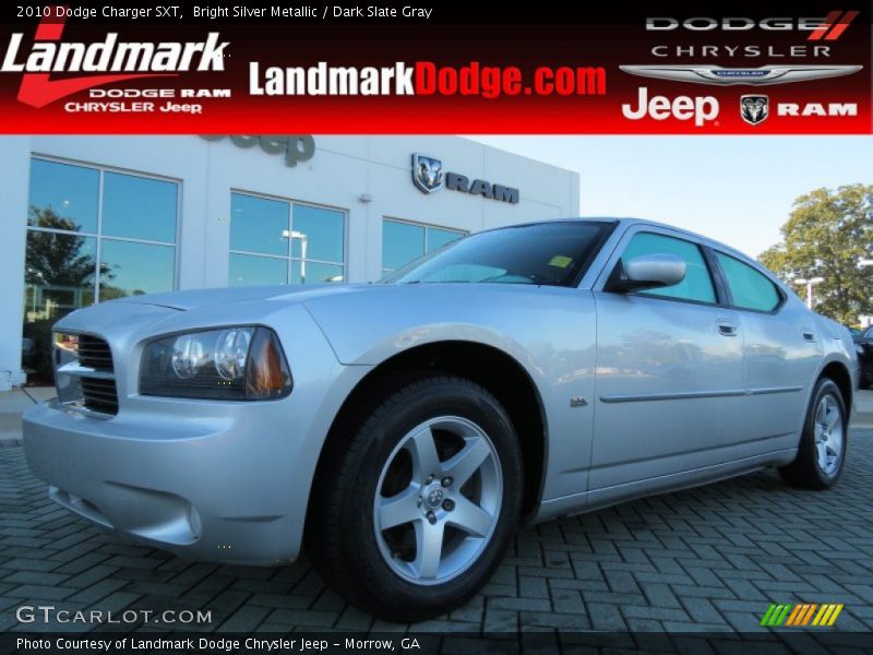 Bright Silver Metallic / Dark Slate Gray 2010 Dodge Charger SXT