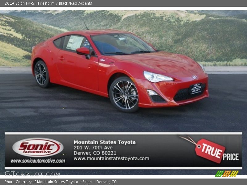 Firestorm / Black/Red Accents 2014 Scion FR-S