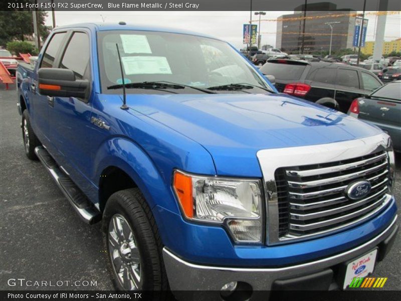 Blue Flame Metallic / Steel Gray 2011 Ford F150 FX2 SuperCrew