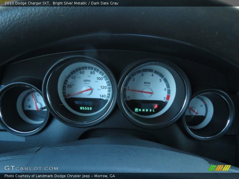 Bright Silver Metallic / Dark Slate Gray 2010 Dodge Charger SXT