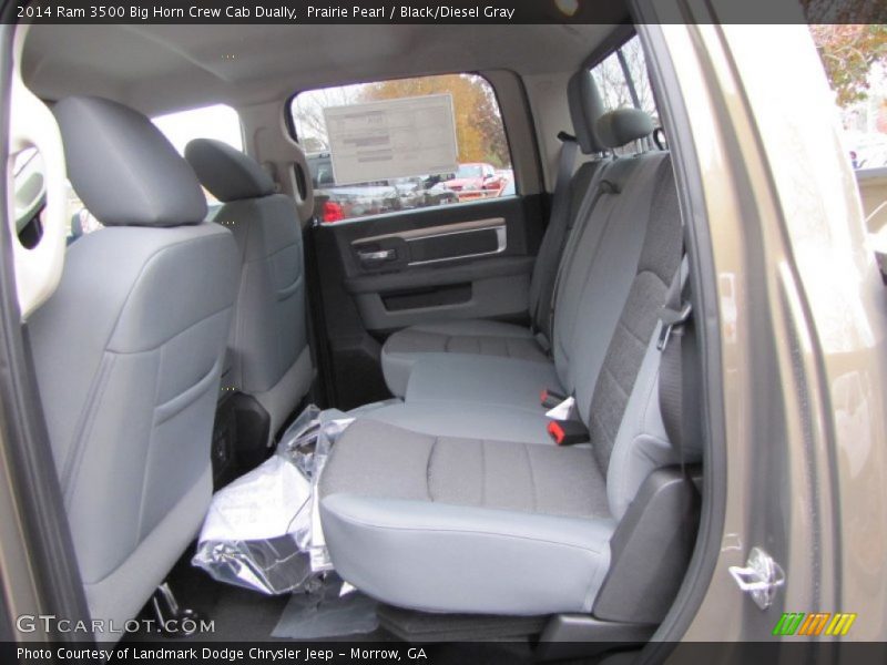 Prairie Pearl / Black/Diesel Gray 2014 Ram 3500 Big Horn Crew Cab Dually