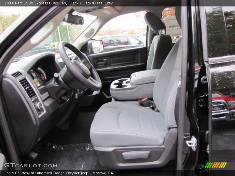 Black / Black/Diesel Gray 2014 Ram 1500 Express Quad Cab