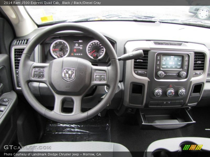 Black / Black/Diesel Gray 2014 Ram 1500 Express Quad Cab
