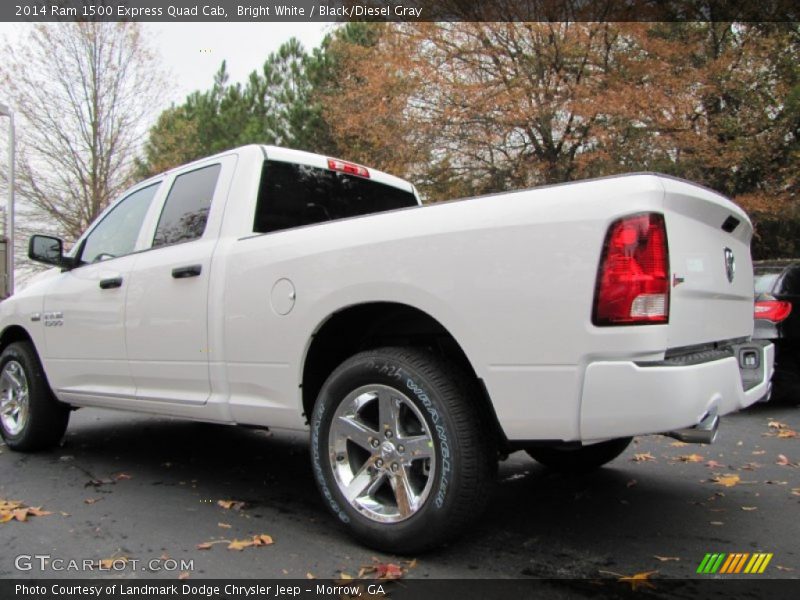 Bright White / Black/Diesel Gray 2014 Ram 1500 Express Quad Cab