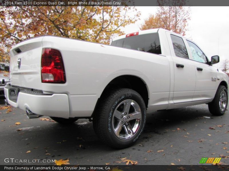 Bright White / Black/Diesel Gray 2014 Ram 1500 Express Quad Cab