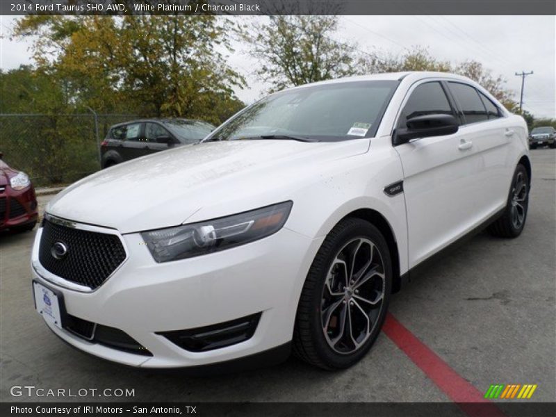 White Platinum / Charcoal Black 2014 Ford Taurus SHO AWD