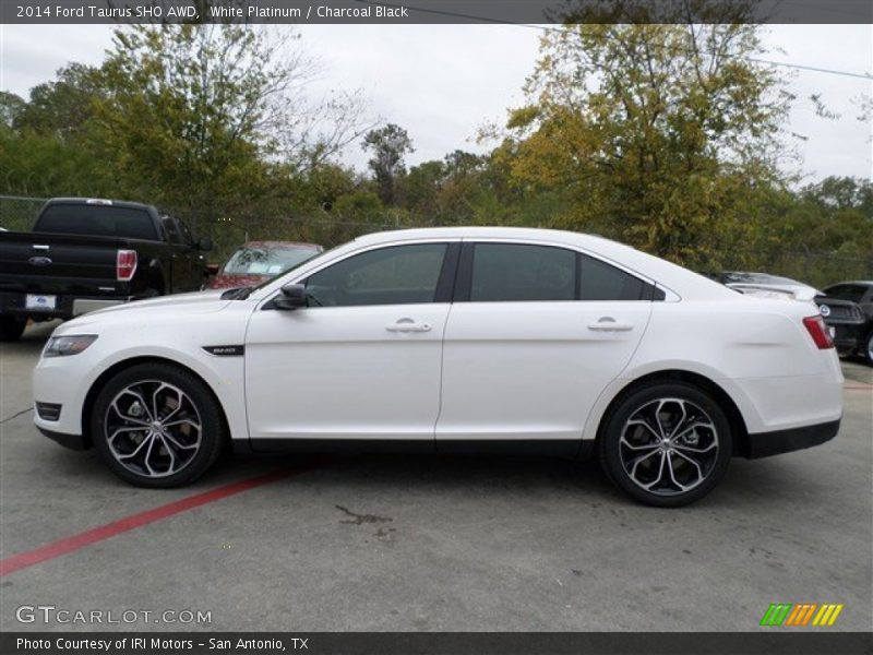  2014 Taurus SHO AWD White Platinum