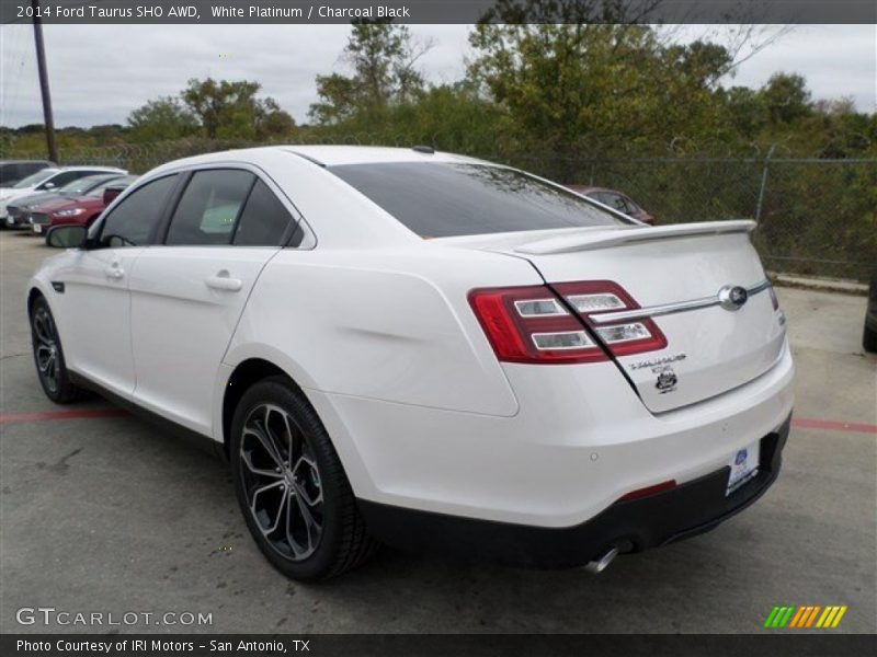 White Platinum / Charcoal Black 2014 Ford Taurus SHO AWD