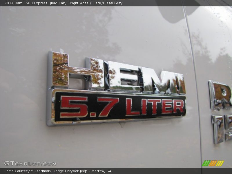 Bright White / Black/Diesel Gray 2014 Ram 1500 Express Quad Cab