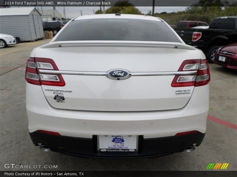 White Platinum / Charcoal Black 2014 Ford Taurus SHO AWD