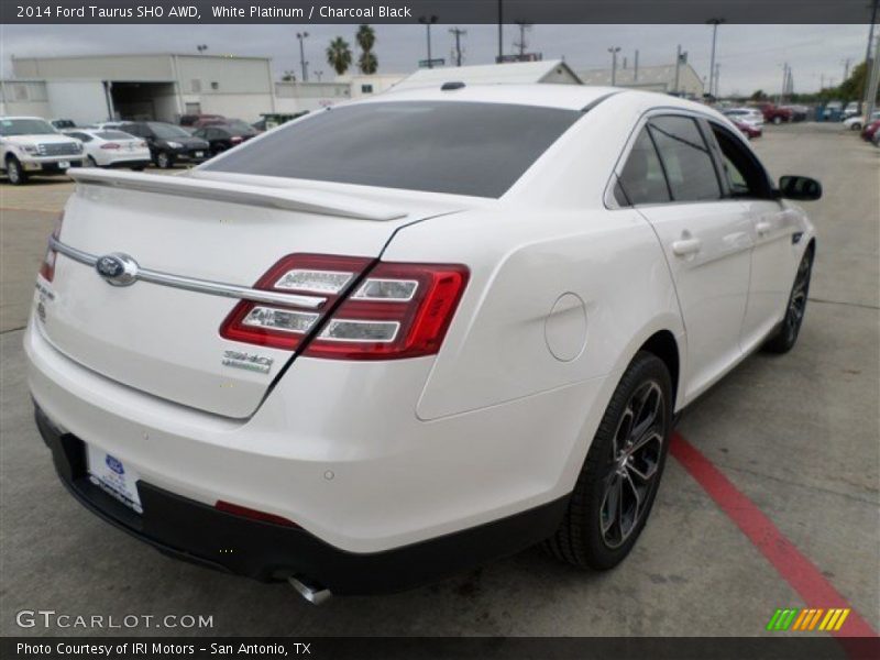 White Platinum / Charcoal Black 2014 Ford Taurus SHO AWD