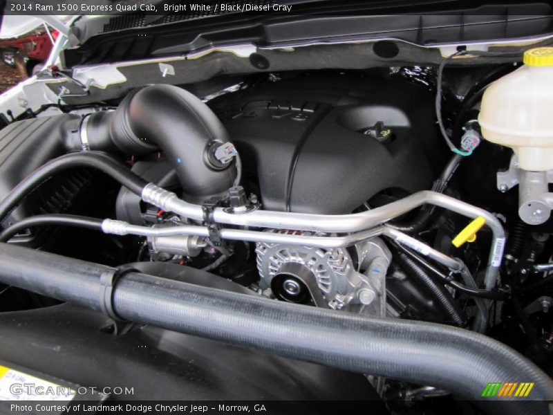 Bright White / Black/Diesel Gray 2014 Ram 1500 Express Quad Cab