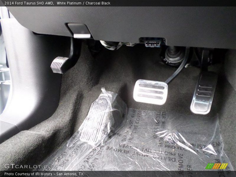 White Platinum / Charcoal Black 2014 Ford Taurus SHO AWD