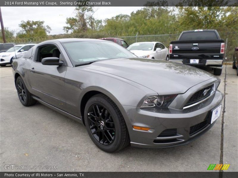 Sterling Gray / Charcoal Black 2014 Ford Mustang V6 Coupe