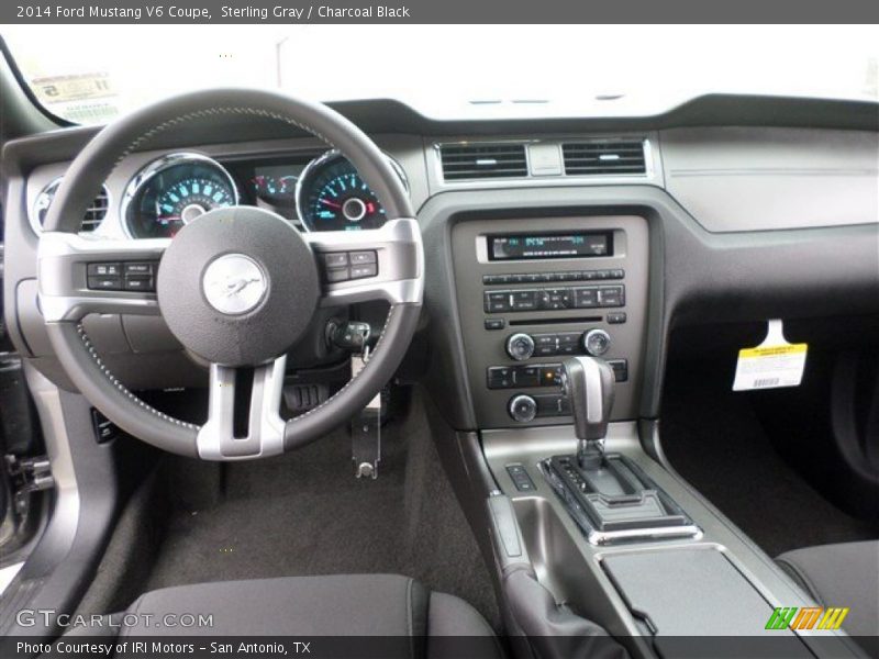 Sterling Gray / Charcoal Black 2014 Ford Mustang V6 Coupe