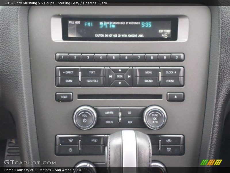 Sterling Gray / Charcoal Black 2014 Ford Mustang V6 Coupe