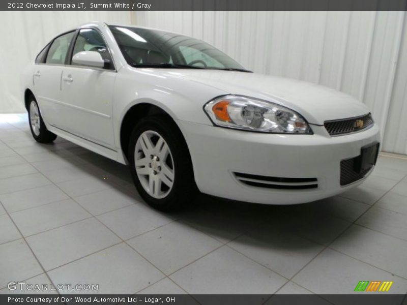 Summit White / Gray 2012 Chevrolet Impala LT