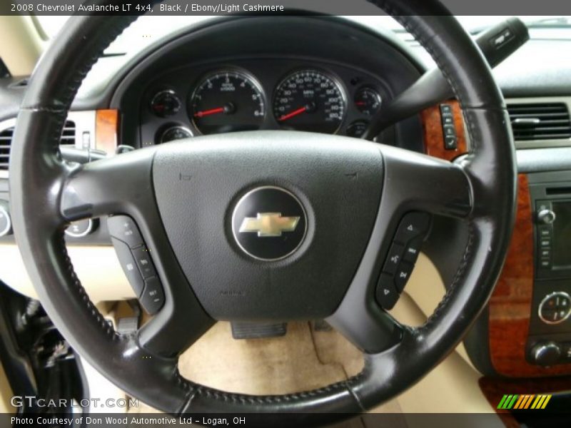 Black / Ebony/Light Cashmere 2008 Chevrolet Avalanche LT 4x4